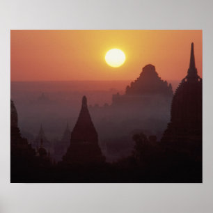 Asien, Burma, (Myanmar), Pagan (Bagan) Der Tempel Poster