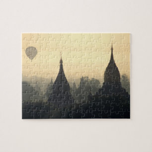 Asien, Burma, (Myanmar), Pagan (Bagan) Heißluftbal Puzzle