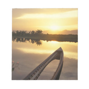 Asien, Burma (Myanmar) Versunkenes Fischerboot Notizblock