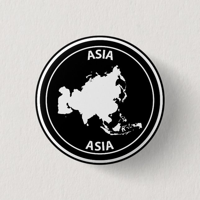 Asien Button (Vorderseite)
