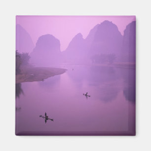 Asien, China, Guanxi, Yangshou. Handwerksfischer Magnet