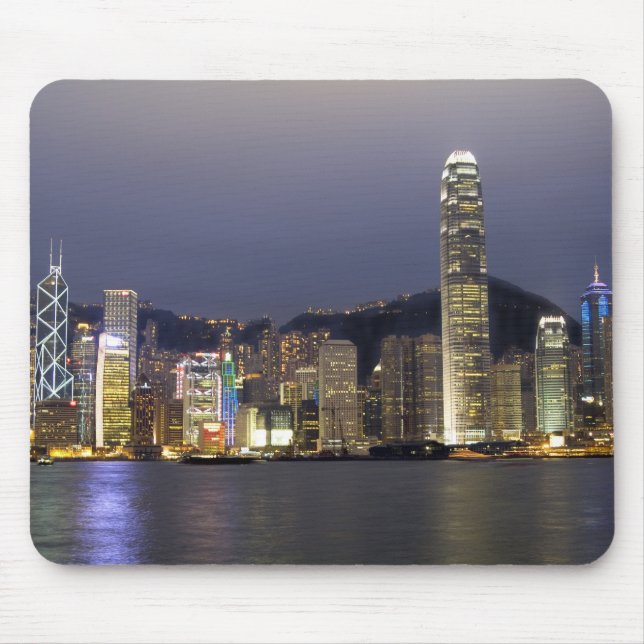 Asien, China, Hongkong, City-Skyline und 2 Mousepad (Vorne)