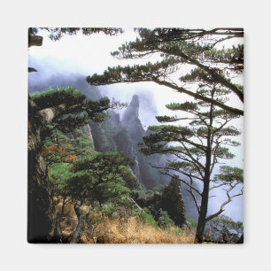 Asien, China, Huanshan. Der gelbe Berg Magnet