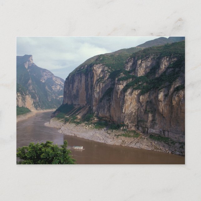 Asien, China, Jangtse River, Drei Schluchten. Postkarte (Vorderseite)