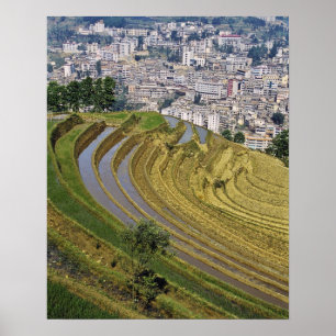 Asien, China, Provinz Yunnan, Jinping. Jinping Poster