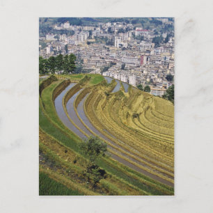 Asien, China, Provinz Yunnan, Jinping. Jinping Postkarte