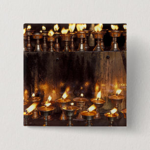 Asien, China, Tibet, Lhasa. Gebetsflammen, Button