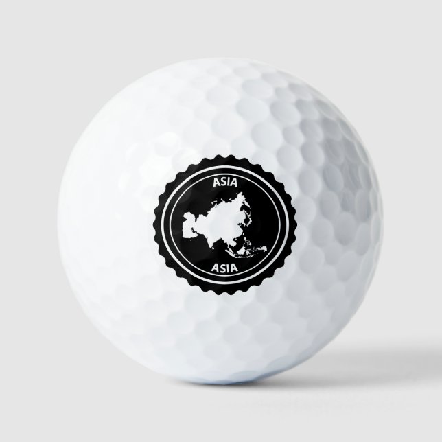 Asien Golfball (Vorderseite)