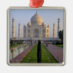 Asien, Indien, Uttar Pradesh, Agra. Der Taj 3 Ornament Aus Metall