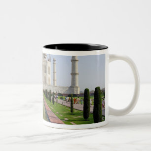 Asien, Indien, Uttar Pradesh, Agra. Der Taj 5 Zweifarbige Tasse