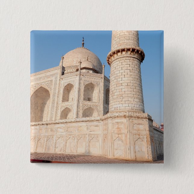 Asien, Indien, Uttar Pradesh, Agra. Taj 4 Button (Vorderseite)