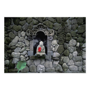 Asien, Indonesien, Bali. Ein Buddha-Heiligtum Fotodruck