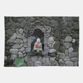 Asien, Indonesien, Bali. Ein Buddha-Schrein Geschirrtuch