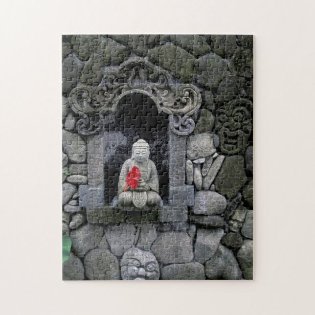 Asien, Indonesien, Bali. Ein Buddha-Schrein Puzzle (Vertikal)