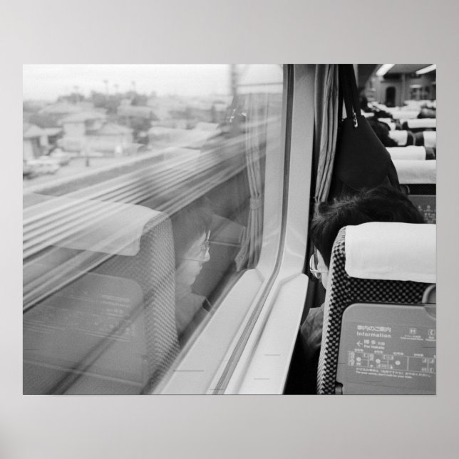 Asien, Japan. An Bord des Shinkansen-Bullet-Zuges Poster (Vorne)