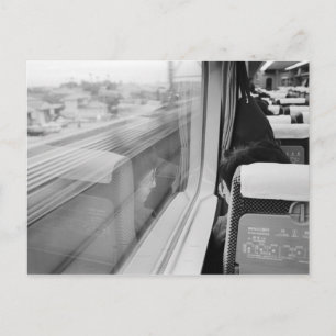 Asien, Japan. An Bord des Shinkansen-Bullet-Zuges Postkarte