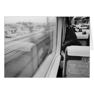 Asien, Japan. An Bord des Shinkansen-Bullet-Zugs