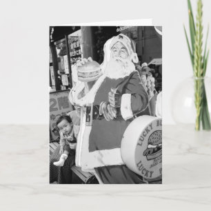 Asien, Japan, Hakdat. Der Weihnachtsmann in Japan Feiertagskarte
