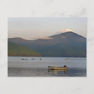 Asien, Japan, Hakone. Blick auf den Berg am frühen Postkarte