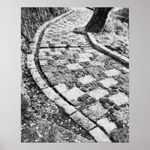 Asien, Japan, Hakone. Spaziergang am See Ashinoko Poster