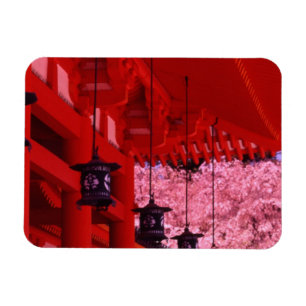 Asien, Japan, Kyoto, Heian-Schrein im Frühling. Magnet