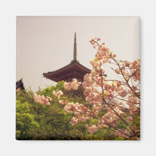 Asien, Japan, Kyoto, Kiyomizu-Tempel im Frühling Magnet