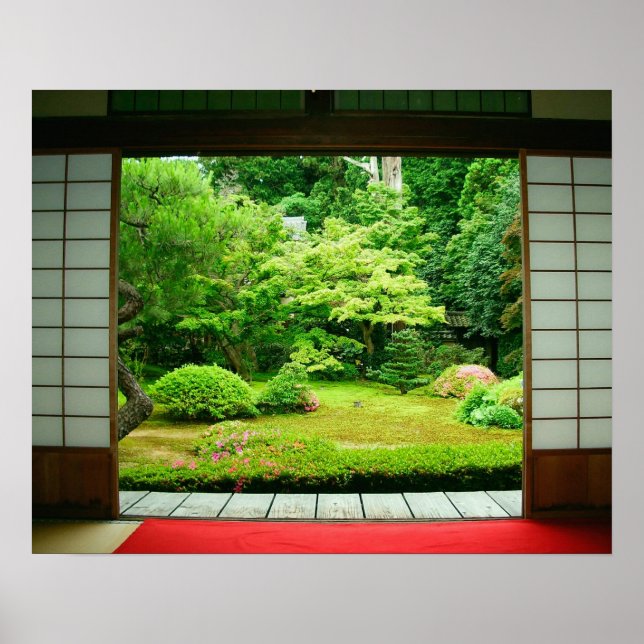 Asien, Japan, Kyoto. Zen Garden 2 Poster (Vorne)