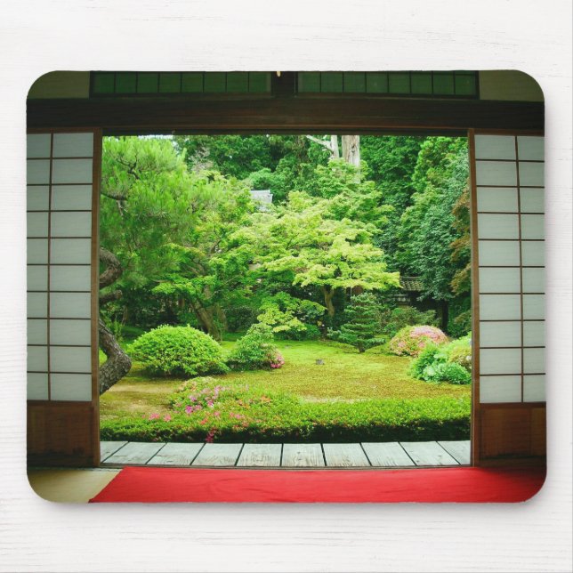 Asien, Japan, Kyoto. Zen-Garten 2 Mousepad (Vorne)