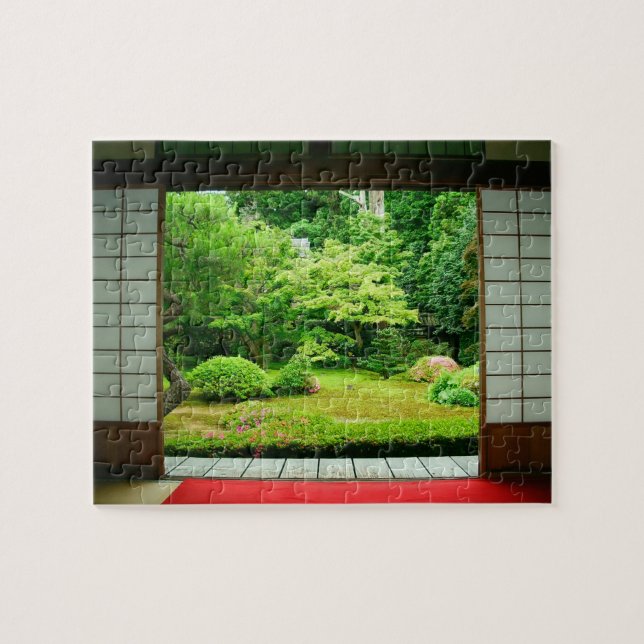 Asien, Japan, Kyoto. Zen-Garten 2 Puzzle (Horizontal)