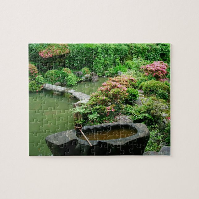 Asien, Japan, Kyoto. Zen-Garten Puzzle (Horizontal)