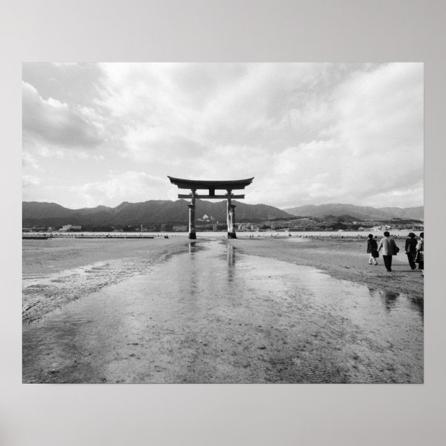 Asien, Japan, Myajima. Das Torri-Tor Poster (Vorne)