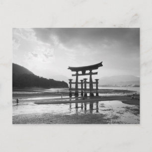 Asien, Japan, Myajima. Torri Gate Postkarte