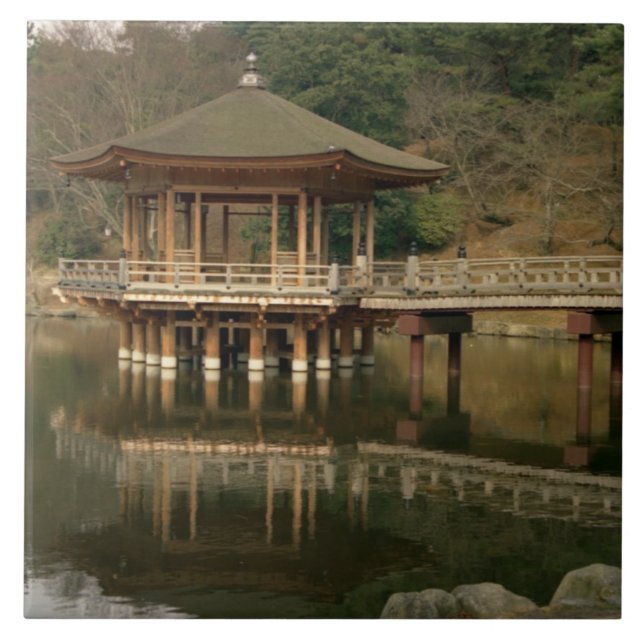 Asien, Japan, Nara, Tempel in Nara Fliese (Vorderseite)