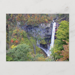 Asien, Japan, Nikko. Kegon Wasserfall von Nikko Postkarte