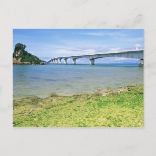 Asien, Japan, Okinawa, Kouri-Brücke Postkarte