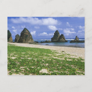 Asien, Japan, Okinawa, Yambaru Küste, Meer Postkarte