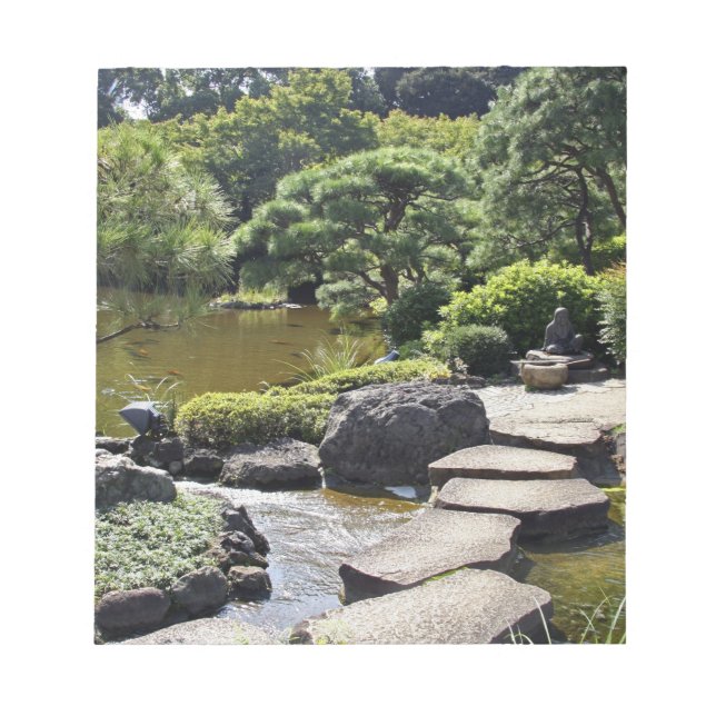 Asien, Japan, Tokio. Der japanische Garten im Notizblock (Vorderseite)