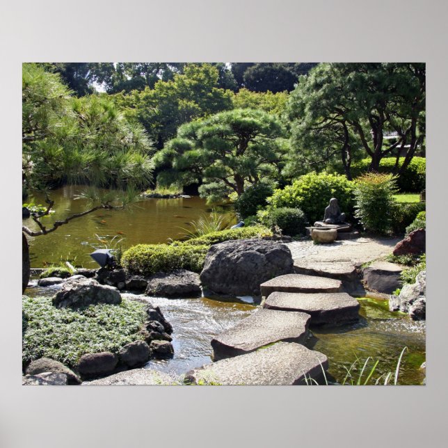 Asien, Japan, Tokio. Der japanische Garten im Poster (Vorne)