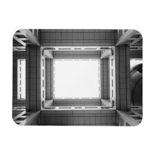 Asien, Japan, Tokio. Fuji TV-Gebäude, aufblickend Magnet