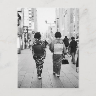 Asien, Japan, Tokio. Geishas auf der Ginza. Postkarte