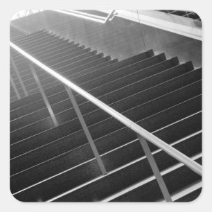 Asien, Japan, Tokio. Treppe, Tokio International 3 Quadratischer Aufkleber