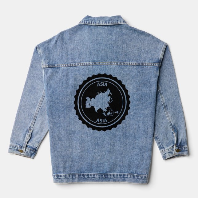 Asien Jeansjacke (Rückseite)