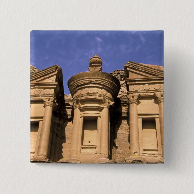 Asien, Jordanien, Petra. El Deir, das Kloster.2 Button (Vorderseite)