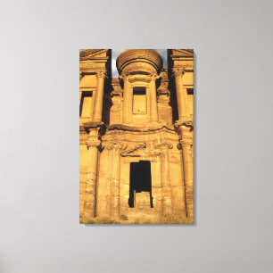Asien, Jordanien, Petra. El Deir, das Kloster. Leinwanddruck
