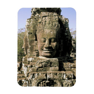 Asien, Kambodscha, Siem Reap. Angkor Thom, Köpfe Magnet