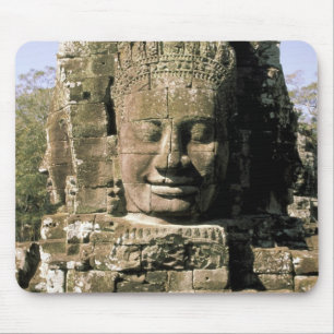 Asien, Kambodscha, Siem Reap. Angkor Thom, Köpfe Mousepad