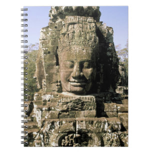 Asien, Kambodscha, Siem Reap. Angkor Thom, Köpfe Notizblock