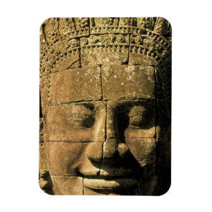Asien, Kambodscha, Siem Reap. Angkor Thom, Köpfe v Magnet