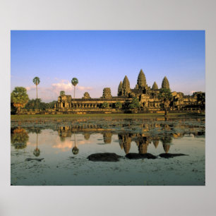 Asien, Kambodscha, Siem Reap. Angkor Wat. 2 Poster