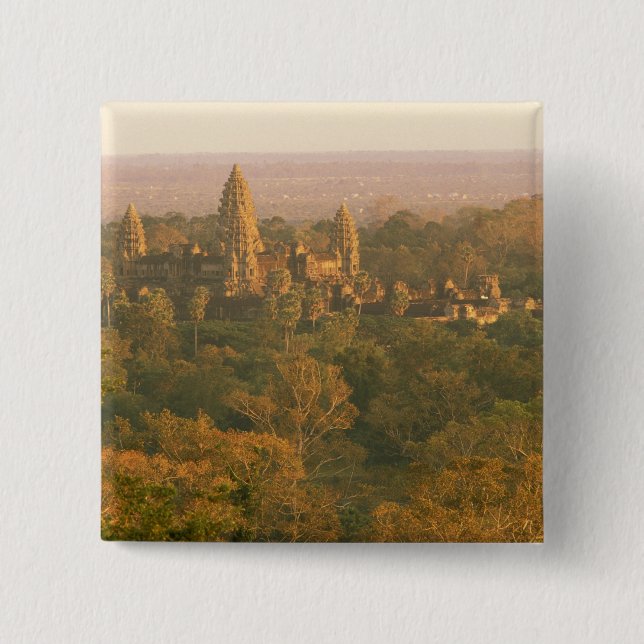 Asien, Kambodscha, Siem Reap. Angkor Wat. Button (Vorderseite)